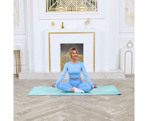 Коврик для фитнеса и йоги DFC Meditation Deluxe 183x68x0,5 см Lotus